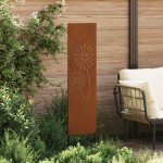 vidaXL Panou Decorativ de Grădină Ruginit 32 x 140 cm vidaXL Panou Decorativ de Grădină Ruginit 32 x 140 cm