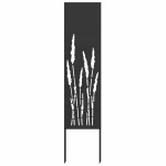 vidaXL Panou Decorativ de Grădină Negru 32 x 140 cm vidaXL Panou Decorativ de Grădină Negru 32 x 140 cm