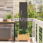 vidaXL Panou Decorativ de Grădină Negru 32 x 140 cm vidaXL Panou Decorativ de Grădină Negru 32 x 140 cm