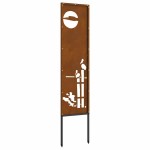 vidaXL Panou Decorativ de Grădină Ruginit 32 x 140 cm vidaXL Panou Decorativ de Grădină Ruginit 32 x 140 cm