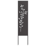 vidaXL Panou Decorativ de Grădină Negru 32 x 140 cm