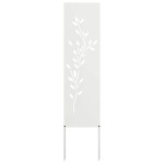 vidaXL Panou Decorativ de Grădină Alb 32 x 140 cm Oțel laminat la rece vidaXL Panou Decorativ de Grădină Alb 32 x 140 cm Oțel laminat la rece