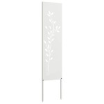 vidaXL Panou Decorativ de Grădină Alb 32 x 140 cm Oțel laminat la rece vidaXL Panou Decorativ de Grădină Alb 32 x 140 cm Oțel laminat la rece