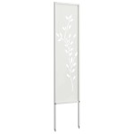 vidaXL Panou Decorativ de Grădină Alb 32 x 140 cm Oțel laminat la rece vidaXL Panou Decorativ de Grădină Alb 32 x 140 cm Oțel laminat la rece
