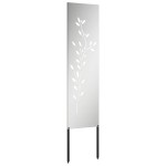 vidaXL Panou Decorativ de Grădină Argintiu 32 x 140 cm Oțel galvanizat vidaXL Panou Decorativ de Grădină Argintiu 32 x 140 cm Oțel galvanizat