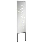 vidaXL Panou Decorativ de Grădină Argintiu 32 x 140 cm Oțel galvanizat vidaXL Panou Decorativ de Grădină Argintiu 32 x 140 cm Oțel galvanizat