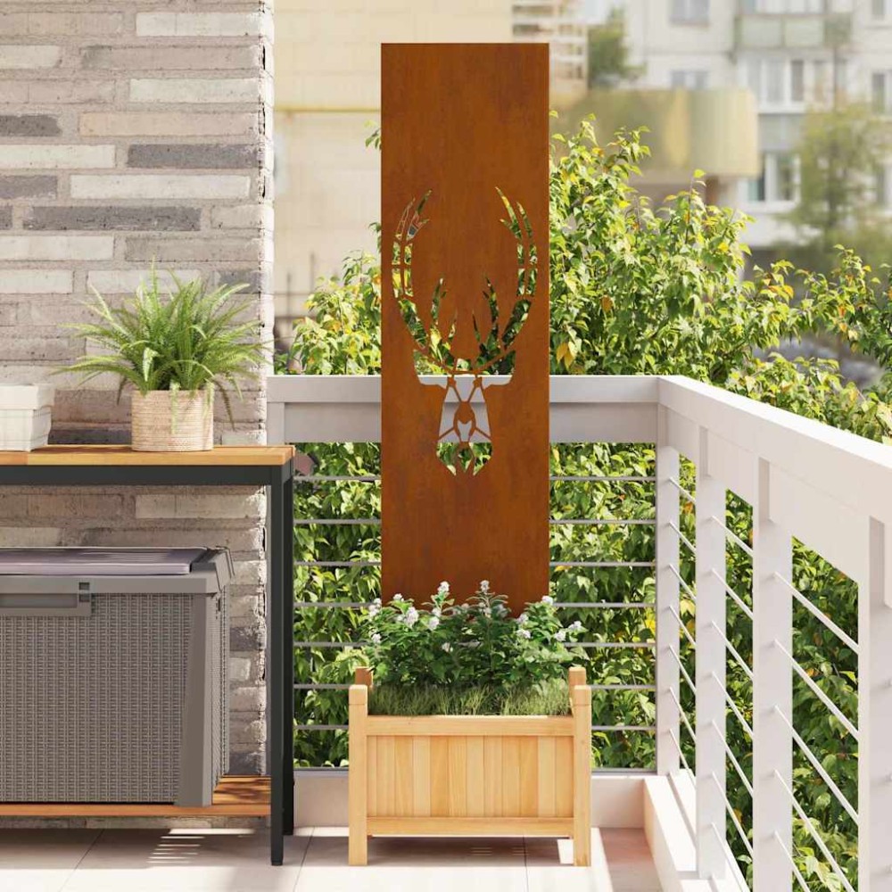 vidaXL Panou Decorativ de Grădină Ruginit 32 x 140 cm