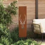 vidaXL Panou Decorativ de Grădină Ruginit 32 x 140 cm vidaXL Panou Decorativ de Grădină Ruginit 32 x 140 cm