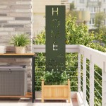 vidaXL Ecran de intimitate pentru grădină Olivengrønn 32 x 140 cm