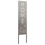 vidaXL Ecran de intimitate pentru grădină Traforaj Ruginit 32 x 140 cm