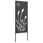 vidaXL Ecran de intimitate pentru grădină Traforaj Negru 50 x 140 cm