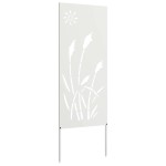 vidaXL Ecran de intimitate pentru grădină Traforaj Alb 50 x 140 cm