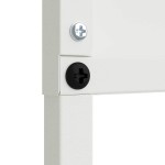 vidaXL Ecran de intimitate pentru grădină Traforaj Alb 50 x 140 cm