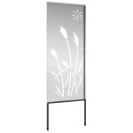 vidaXL Ecran de intimitate pentru grădină Argintiu 50 x 140 cm