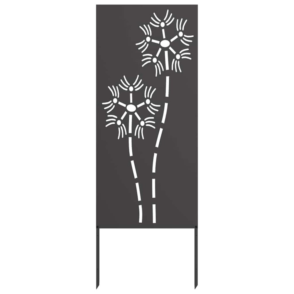 vidaXL Panou Decorativ de Grădină Negru 50 x 140 cm