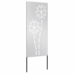vidaXL Panou Decorativ de Grădină Argintiu 50 x 140 cm Oțel inoxidabil vidaXL Panou Decorativ de Grădină Argintiu 50 x 140 cm Oțel inoxidabil