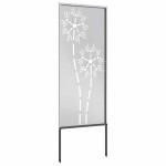 vidaXL Panou Decorativ de Grădină Argintiu 50 x 140 cm Oțel inoxidabil vidaXL Panou Decorativ de Grădină Argintiu 50 x 140 cm Oțel inoxidabil