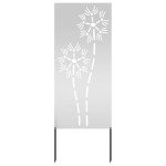 vidaXL Panou Decorativ de Grădină Argintiu 50 x 140 cm Oțel galvanizat vidaXL Panou Decorativ de Grădină Argintiu 50 x 140 cm Oțel galvanizat