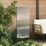 vidaXL Panou Decorativ de Grădină Argintiu 50 x 140 cm Oțel galvanizat vidaXL Panou Decorativ de Grădină Argintiu 50 x 140 cm Oțel galvanizat