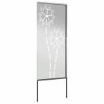 vidaXL Panou Decorativ de Grădină Argintiu 50 x 140 cm Oțel galvanizat vidaXL Panou Decorativ de Grădină Argintiu 50 x 140 cm Oțel galvanizat