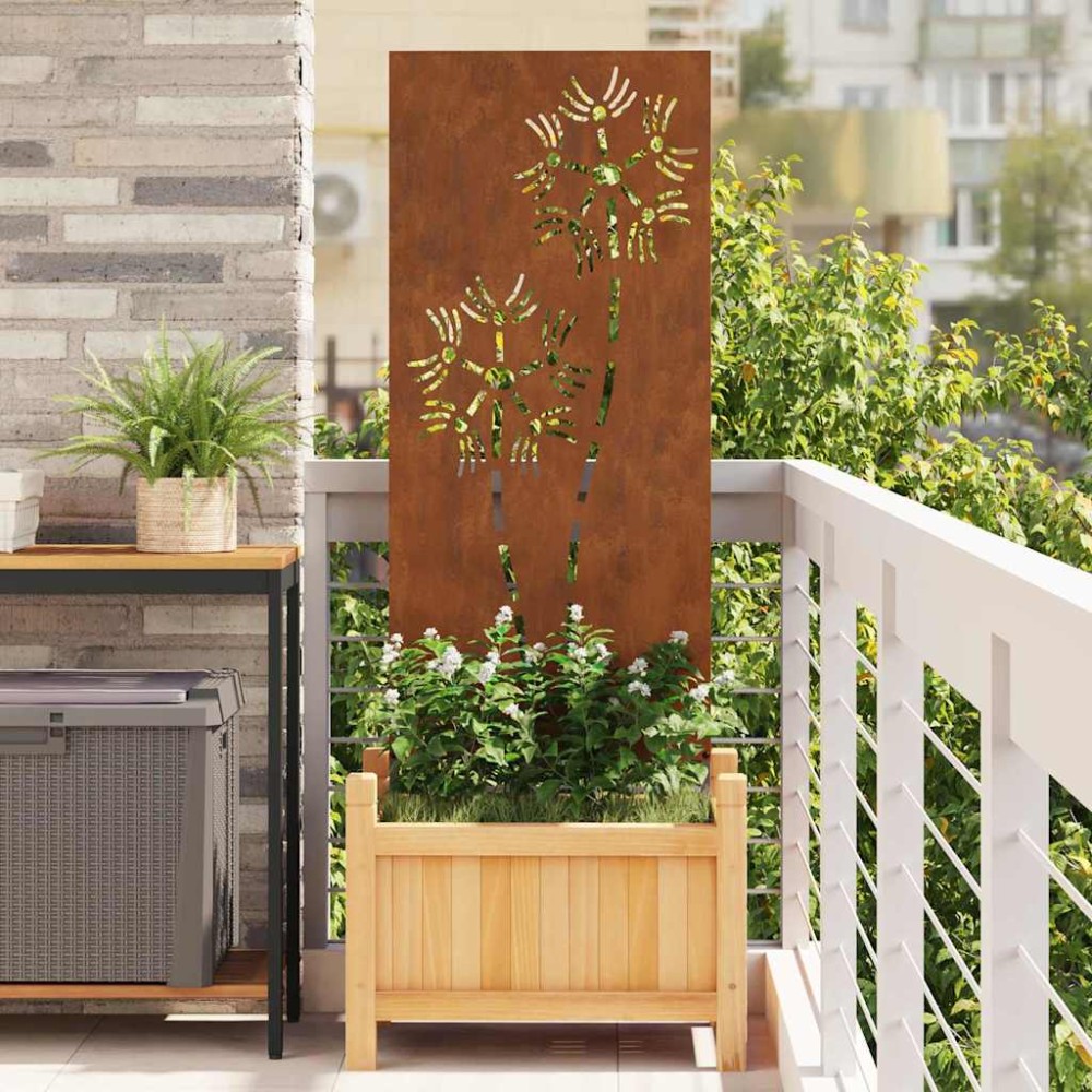 vidaXL Panou Decorativ de Grădină Ruginit 50 x 140 cm