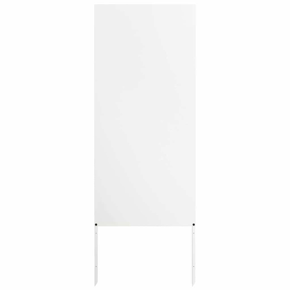 vidaXL Panou Decorativ de Grădină Alb 50 x 140 cm Oțel laminat la rece