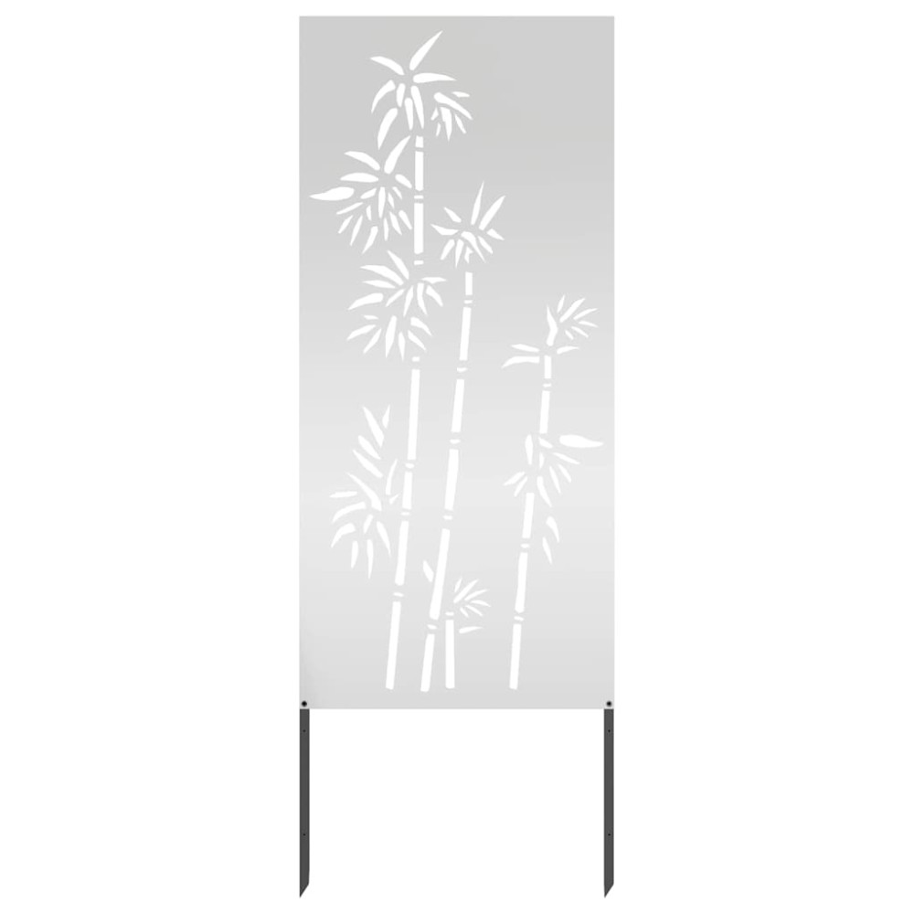 vidaXL Ecran de intimitate pentru grădină Floral Argintiu 50 x 140 cm