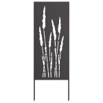 vidaXL Panou Decorativ de Grădină Negru 50 x 140 cm