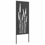 vidaXL Panou Decorativ de Grădină Negru 50 x 140 cm
