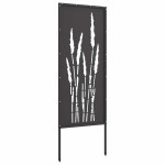 vidaXL Panou Decorativ de Grădină Negru 50 x 140 cm