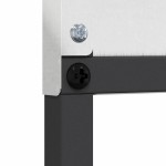 vidaXL Ecran de intimitate pentru grădină Floral Argintiu 50 x 140 cm