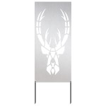 vidaXL Panou Decorativ de Grădină Argintiu 50 x 140 cm Oțel inoxidabil vidaXL Panou Decorativ de Grădină Argintiu 50 x 140 cm Oțel inoxidabil