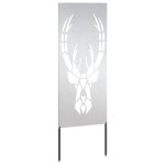 vidaXL Panou Decorativ de Grădină Argintiu 50 x 140 cm Oțel inoxidabil vidaXL Panou Decorativ de Grădină Argintiu 50 x 140 cm Oțel inoxidabil