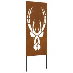 vidaXL Panou Decorativ de Grădină Ruginit 50 x 140 cm vidaXL Panou Decorativ de Grădină Ruginit 50 x 140 cm