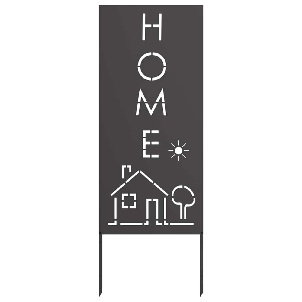 vidaXL Ecran de intimitate pentru grădină Traforaj Negru 50 x 140 cm