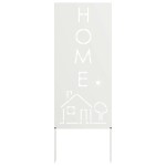 vidaXL Ecran de intimitate pentru grădină Traforaj Alb 50 x 140 cm