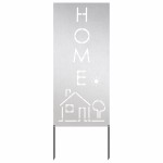 vidaXL Panou Decorativ de Grădină Argintiu 50 x 140 cm Oțel inoxidabil vidaXL Panou Decorativ de Grădină Argintiu 50 x 140 cm Oțel inoxidabil