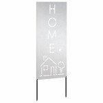 vidaXL Panou Decorativ de Grădină Argintiu 50 x 140 cm Oțel inoxidabil vidaXL Panou Decorativ de Grădină Argintiu 50 x 140 cm Oțel inoxidabil