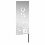 vidaXL Panou Decorativ de Grădină Argintiu 50 x 140 cm Oțel galvanizat vidaXL Panou Decorativ de Grădină Argintiu 50 x 140 cm Oțel galvanizat