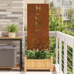vidaXL Panou Decorativ de Grădină Ruginit 50 x 140 cm vidaXL Panou Decorativ de Grădină Ruginit 50 x 140 cm
