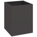 vidaXL Vază pentru Grădină Negru 32 x 32 x 40 cm Oțel laminat la rece vidaXL Vază pentru Grădină Negru 32 x 32 x 40 cm Oțel laminat la rece