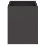 vidaXL Vază pentru Grădină Negru 32 x 32 x 40 cm Oțel laminat la rece vidaXL Vază pentru Grădină Negru 32 x 32 x 40 cm Oțel laminat la rece