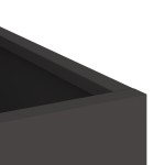 vidaXL Vază pentru Grădină Negru 32 x 32 x 40 cm Oțel laminat la rece vidaXL Vază pentru Grădină Negru 32 x 32 x 40 cm Oțel laminat la rece