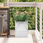 vidaXL Vază pentru Grădină Argintiu 50 x 32 x 40 cm Oțel inoxidabil vidaXL Vază pentru Grădină Argintiu 50 x 32 x 40 cm Oțel inoxidabil