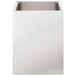 vidaXL Vază pentru Grădină Argintiu 50 x 32 x 40 cm Oțel inoxidabil vidaXL Vază pentru Grădină Argintiu 50 x 32 x 40 cm Oțel inoxidabil
