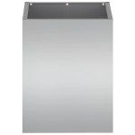 vidaXL Vază pentru Grădină Argintiu 50 x 32 x 40 cm Oțel galvanizat