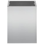 vidaXL Vază pentru Grădină Argintiu 50 x 32 x 40 cm Oțel galvanizat