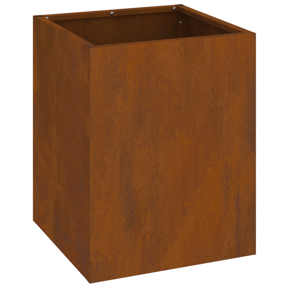 vidaXL Vază pentru Grădină Ruginit 50 x 32 x 40 cm Oțel corten