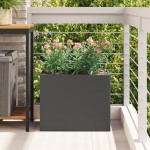 vidaXL Vază pentru Grădină Negru 50 x 32 x 40 cm Oțel laminat la rece vidaXL Vază pentru Grădină Negru 50 x 32 x 40 cm Oțel laminat la rece