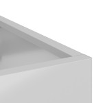 vidaXL Vază pentru Grădină Argintiu 50 x 32 x 40 cm Oțel galvanizat